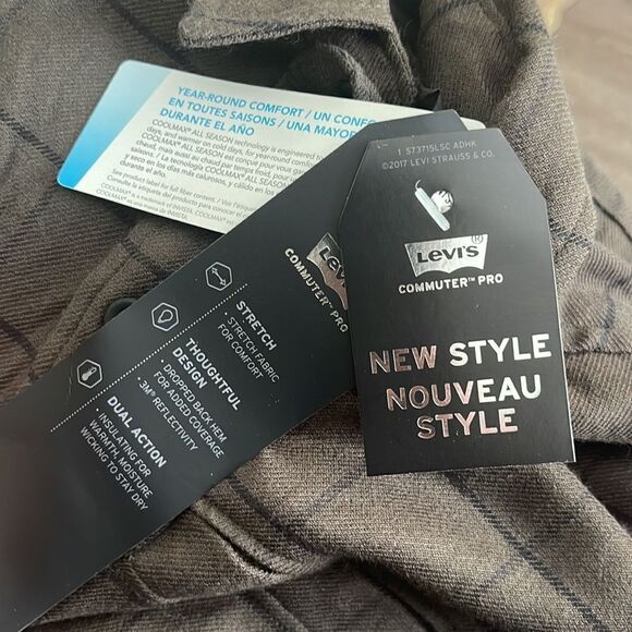 Levi'S COOLMAX Long-Sleeve Work Shirt-GREEN-Medium - Picture 3 of 4